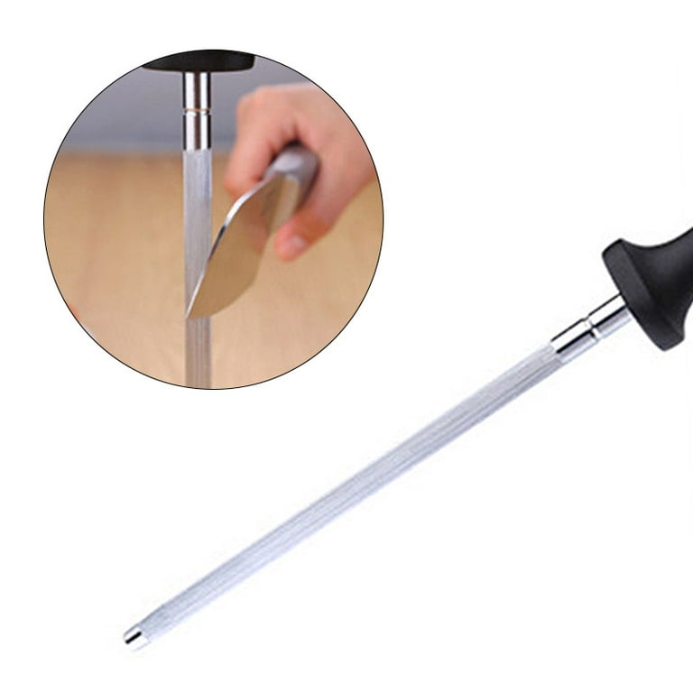 Diamond Scissor Sharpening Steel Oval* Sharpener Rod Stick 12inch #AD